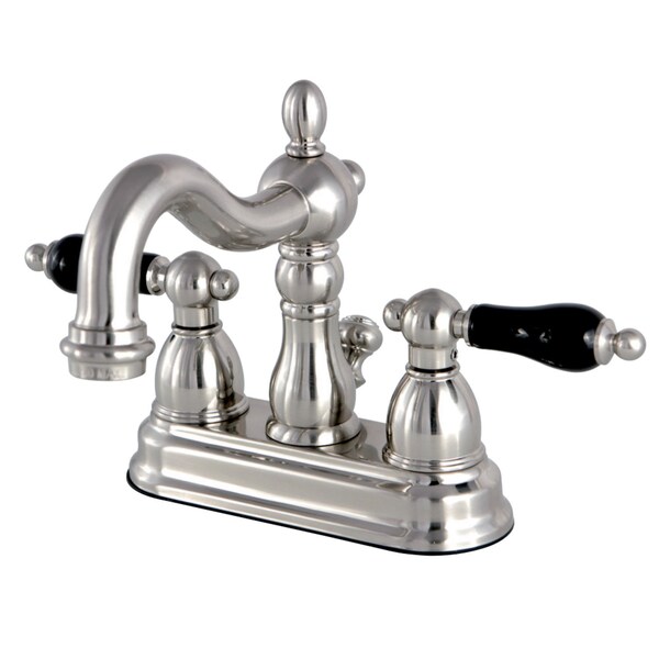 KS1608PKL 4" Centerset Bathroom Faucet, Brushed Nickel